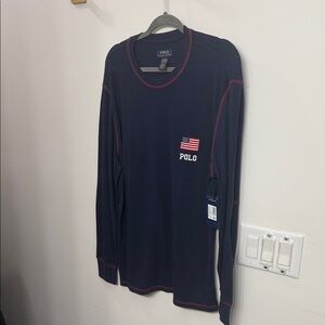 Polo by Ralph Lauren Men's Dark Blue Long Sleeve Tee